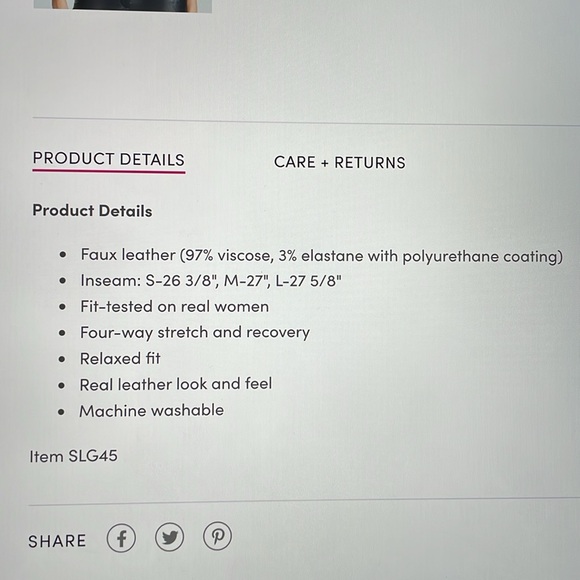 Commando Faux Leather Joggers L NWT Four-Way Stretch Relaxed Fit Black - Picture 14 of 14